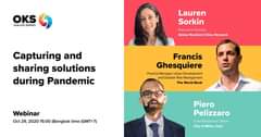 Image may contain: 3 people, text that says 'OKS DIALOGSERIES DIALOG SERIES Lauren Sorkin Executive Director Global Resilient Cities Network Capturing and sharing solutions during Pandemic Francis Ghesquiere Practice Manager, Urban Development and Disaster Risk Management The World Bank Webinar Oct 29, 2020 15:00 (Bangkok time (GMT+7) Piero Pelizzaro Chief Resilience Officer City of Milan, Italy'